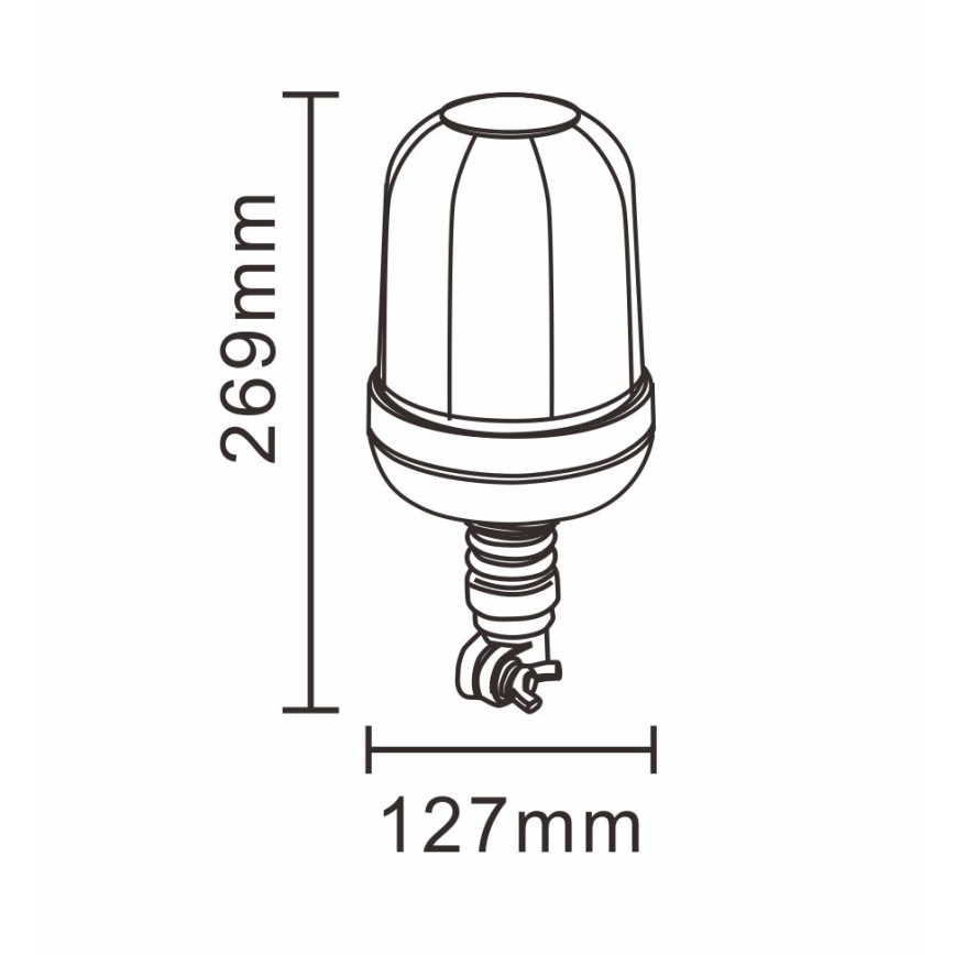 LED Opozorilni svetilnik LED/12-24V IP66