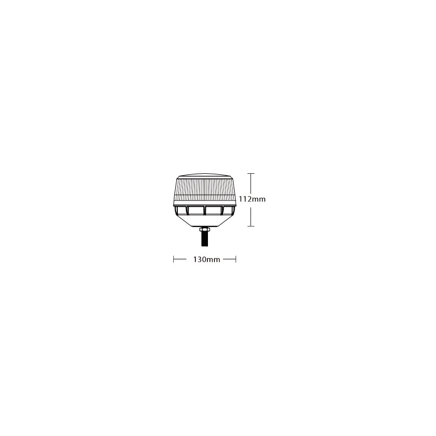 LED Opozorilni svetilnik LED/12-24V IP67