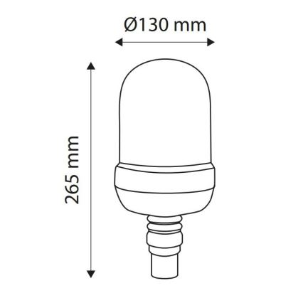 LED Opozorilni svetilnik LIGHT LED H1/12-24V