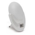 LED Orientacijska lučka v vtičnico s senzorjem mraka LED/1W/230V