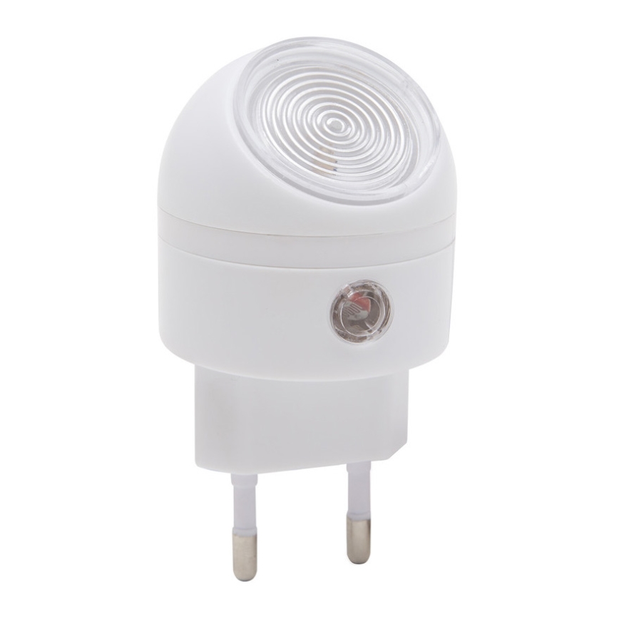 LED Orientacijska lučka v vtičnico s senzorjem mraka LED/1W/230V