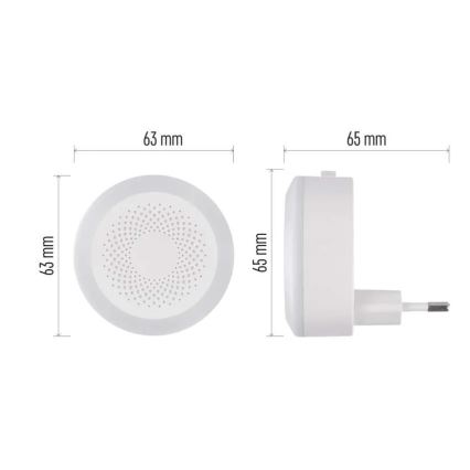 LED orientacijska lučka za vtičnico LED/0,5W/230V