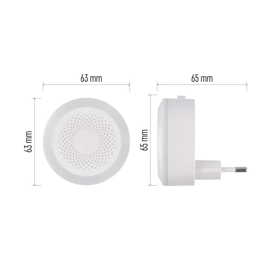 LED orientacijska lučka za vtičnico LED/0,5W/230V