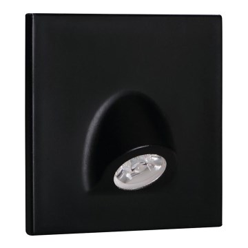LED orientacijska svetilka MEFIS LED/0,7W/12V 4000 K črna