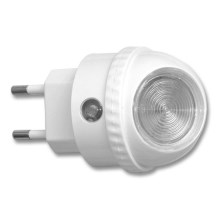 LED Orientacijska svetilka za vtičnico s senzorjem LED/1W/230V