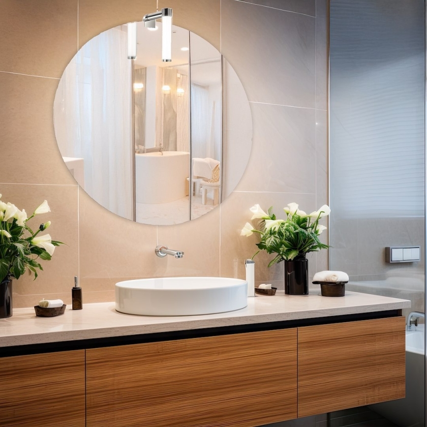 LED osvetlitev kopalniškega ogledala APA MINI LED/4W/230V IP44 sijajni krom