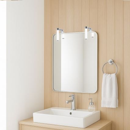 LED osvetlitev kopalniškega ogledala APA MINI LED/4W/230V IP44 sijajni krom