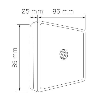 LED Osvetlitev za garnituro s senzorjem LED/1,5W/4,5V 3xAA mat krom