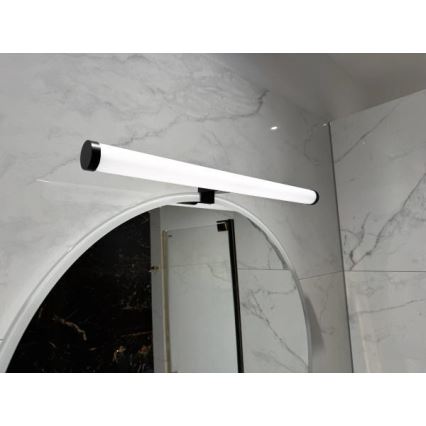 LED osvetlitev za kopalniško ogledalo, 12 W, 230 V, 59,5 cm, IP44, črna