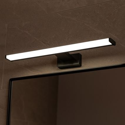 LED osvetlitev za kopalniško ogledalo MIRORE LED/10W/230V 60 cm IP44 črna