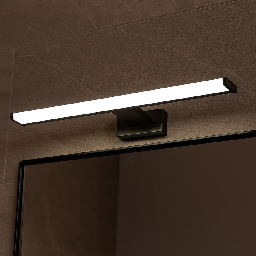 LED osvetlitev za kopalniško ogledalo MIRORE LED/10W/230V 60 cm IP44 črna