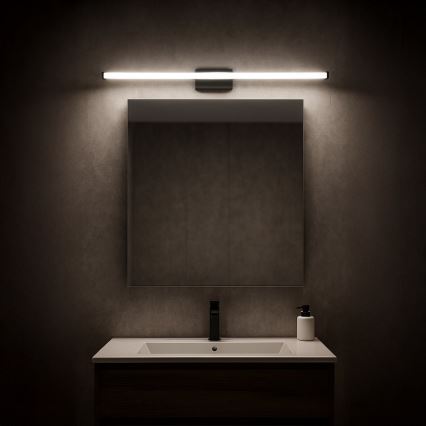 LED osvetlitev za kopalniško ogledalo MIRORE LED/10W/230V 60 cm IP44 črna