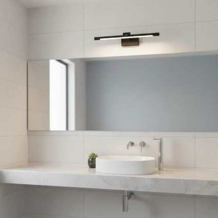 LED osvetlitev za kopalniško ogledalo MIRROR LED/6W/230V 4000K IP44 40 cm črna