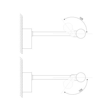 LED osvetlitev za kopalniško ogledalo MIRROR LED/6W/230V 4000K IP44 40 cm črna