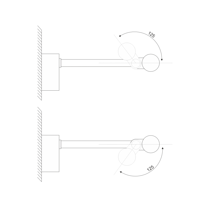 LED osvetlitev za kopalniško ogledalo MIRROR LED/6W/230V 4000K IP44 40 cm črna