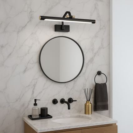 LED osvetlitev za kopalno ogledalo VINCI LED/12W/230V 40 cm IP44 črna