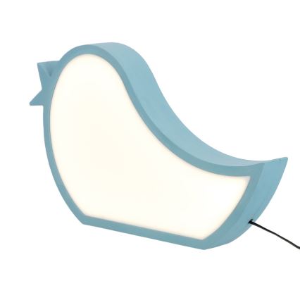 LED Otroška namizna svetilka BIRD LED/12W/230V modra