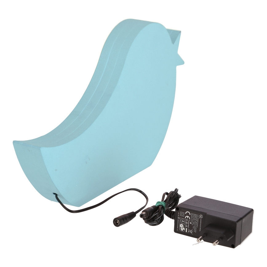 LED Otroška namizna svetilka BIRD LED/12W/230V modra