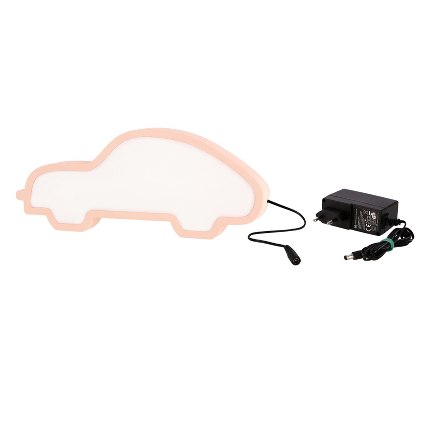LED Otroška namizna svetilka CAR LED/11W/230V roza