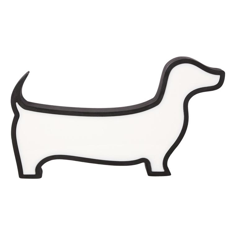 LED Otroška namizna svetilka DOG LED/12W/230V črna