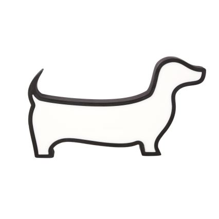 LED Otroška namizna svetilka DOG LED/12W/230V črna