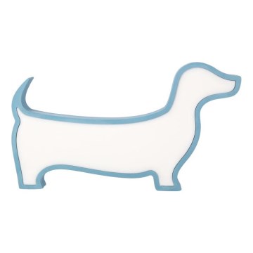 LED Otroška namizna svetilka DOG LED/12W/230V modra