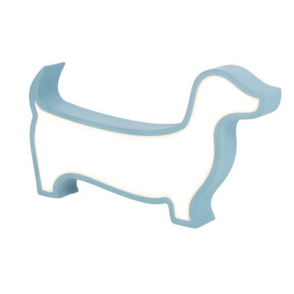 LED Otroška namizna svetilka DOG LED/12W/230V modra