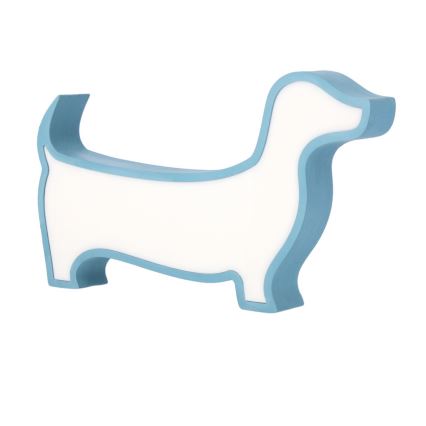 LED Otroška namizna svetilka DOG LED/12W/230V modra