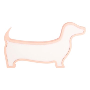 LED otroška namizna svetilka DOG LED/12W/230V rožnata