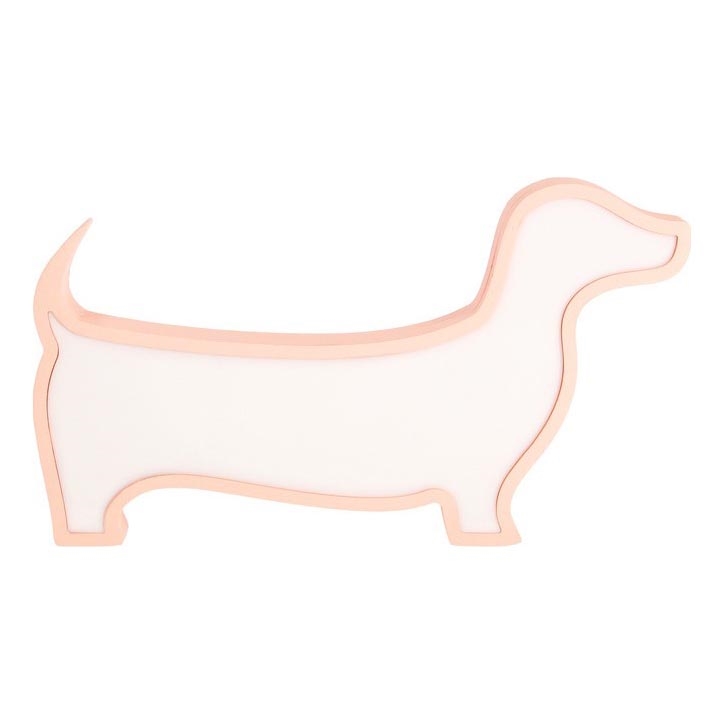 LED otroška namizna svetilka DOG LED/12W/230V rožnata