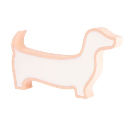 LED otroška namizna svetilka DOG LED/12W/230V rožnata