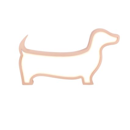 LED otroška namizna svetilka DOG LED/12W/230V rožnata