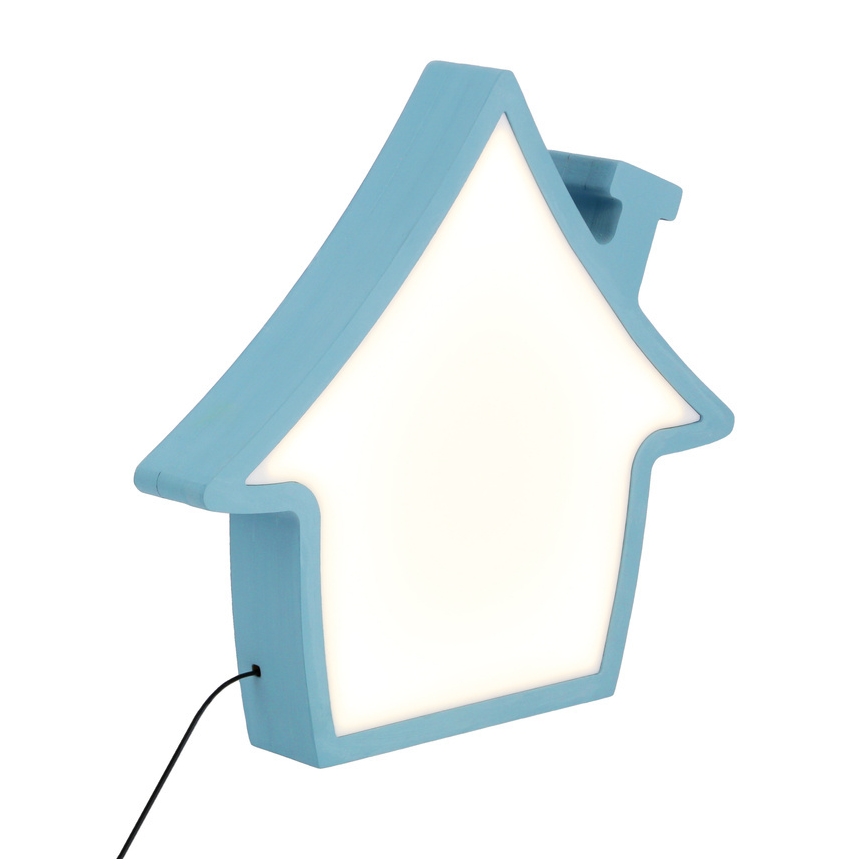 LED otroška namizna svetilka HOUSE LED/10W/230V modra