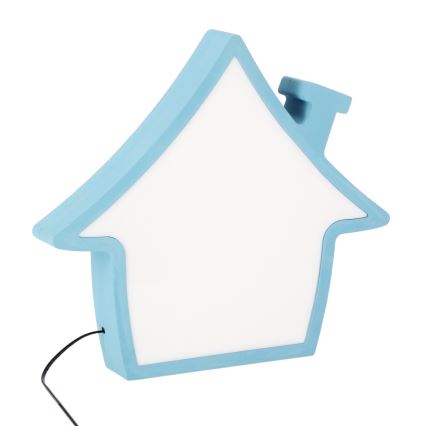 LED otroška namizna svetilka HOUSE LED/10W/230V modra
