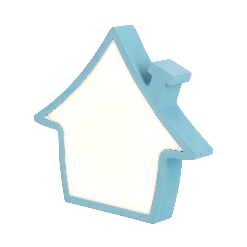 LED otroška namizna svetilka HOUSE LED/10W/230V modra