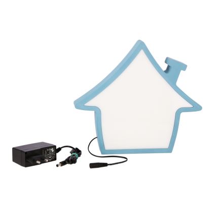 LED otroška namizna svetilka HOUSE LED/10W/230V modra