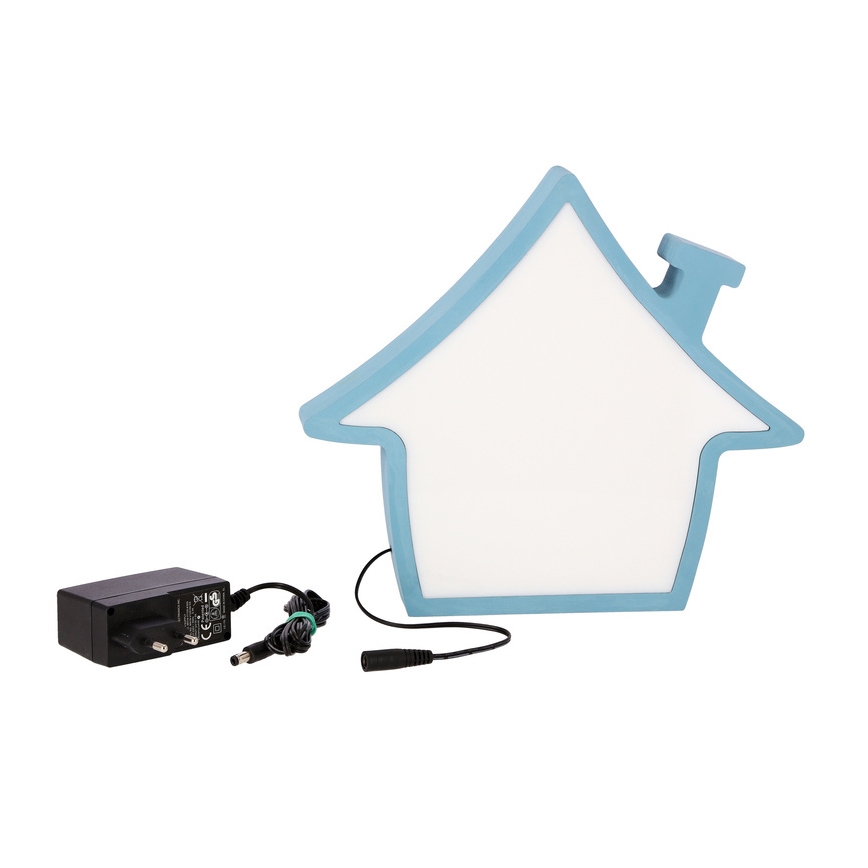 LED otroška namizna svetilka HOUSE LED/10W/230V modra