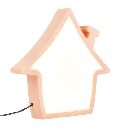LED otroška namizna svetilka HOUSE LED/10W/230V rožnata