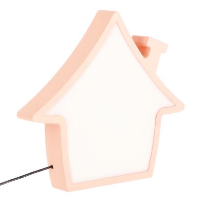LED otroška namizna svetilka HOUSE LED/10W/230V rožnata