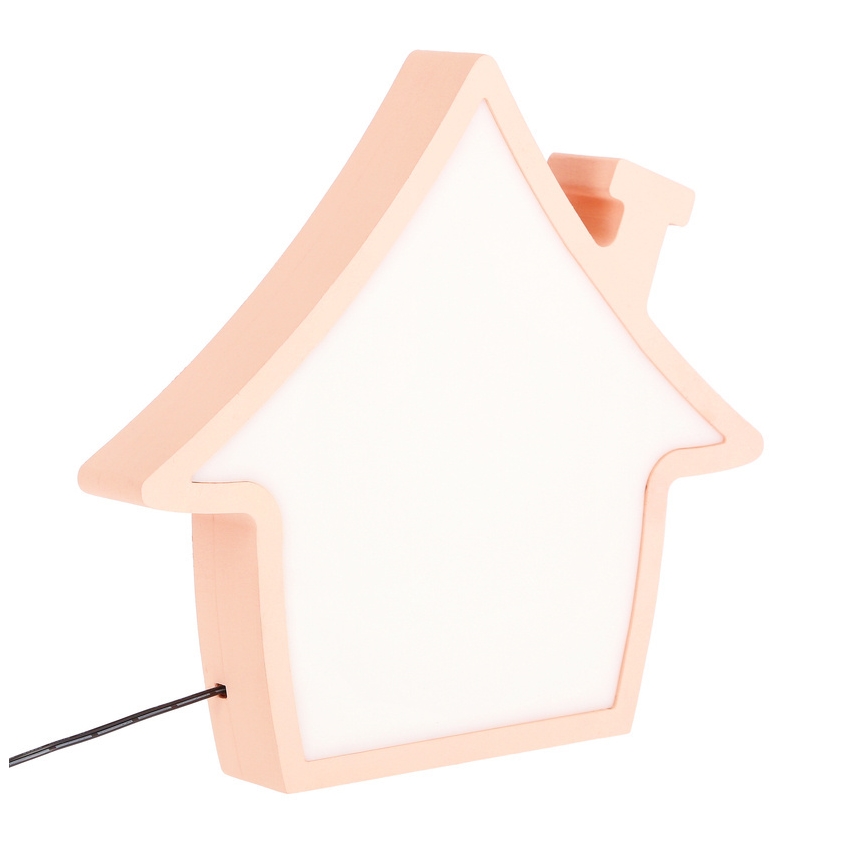 LED otroška namizna svetilka HOUSE LED/10W/230V rožnata
