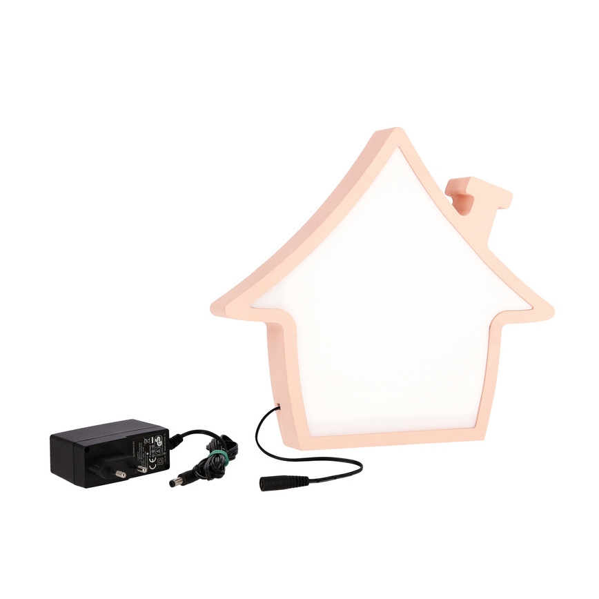 LED otroška namizna svetilka HOUSE LED/10W/230V rožnata