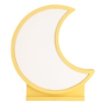 LED Otroška namizna svetilka MOON LED/12W/230V rumena