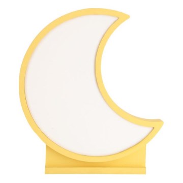 LED Otroška namizna svetilka MOON LED/12W/230V rumena