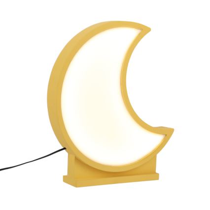LED Otroška namizna svetilka MOON LED/12W/230V rumena