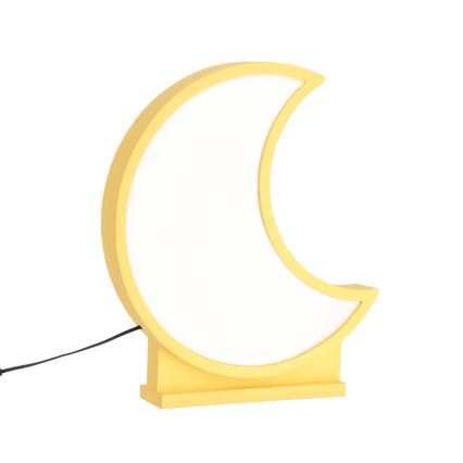 LED Otroška namizna svetilka MOON LED/12W/230V rumena