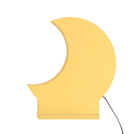 LED Otroška namizna svetilka MOON LED/12W/230V rumena