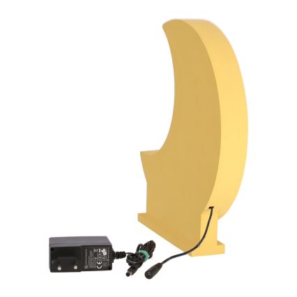LED Otroška namizna svetilka MOON LED/12W/230V rumena