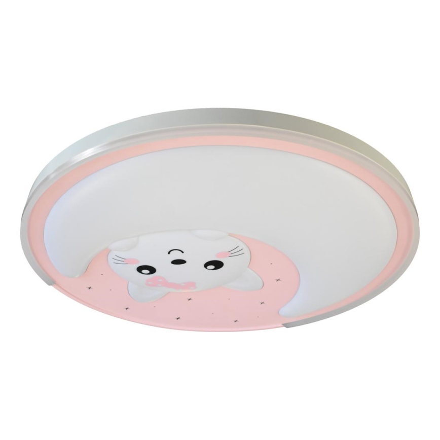 LED otroška stropna svetilka MOONCAT LED/34W/230V roza