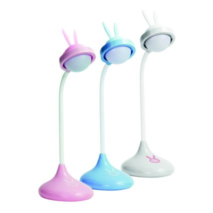 LED Otroška svetilka na dotik RABBIT LED / 0,4W / 5V 3000 / 6500K modra + USB
