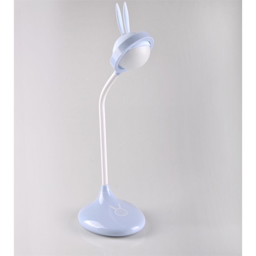 LED Otroška svetilka na dotik RABBIT LED / 0,4W / 5V 3000 / 6500K modra + USB
